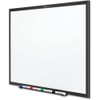 Dry Erase Board, Steel, 48 in, 72 in, Aluminum Frame, White, Gloss  SM537B-24