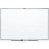Quartet Dry Erase Board, Steel, 48 in, 96 in, Aluminum Frame, White, Gloss SM538