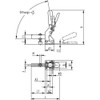 De-Sta-Co Toggle Clamp,Vert Hold,1400 Lb,H 9.08 2010-UR