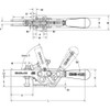 De-Sta-Co Toggle Clamp,Horiz,1.30 In,5.87 In 2013-U