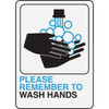 Hy-Ko Please Wash Hands Sign D-26