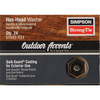 Simpson Strong-Tie Outdoor Accents Black Hex-Head Washer (24-Count) STN22-R24 103642