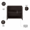 Bush Business Furniture Universal Wall Cabinet with Doors and Shelves UNS428SG B-UNS428SG