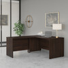 Bush Business Furniture Studio C 60W x 30D L Shaped Desk with 42W Return in Black Walnut STC050BW