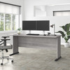 Bush Business Furniture Studio A 72W Computer Desk in Platinum Gray SDD172PG