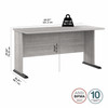 Bush Business Furniture Studio A 60W Computer Desk in Platinum Gray SDD160PG B-SDD160PG