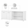 Bush Business Furniture Studio C Low Storage Cabinet with Doors and Shelves SCS160WH B-SCS160WH