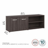 Bush Business Furniture Hybrid Low Storage Cabinet with Doors and Shelves HYS160SG-Z B-HYS160SG-Z