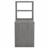 Office by kathy ireland® Echo 56W Bookcase Desk in Modern Gray KI60407-03 B-KI60407-03