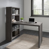 Office by kathy ireland® Echo 56W Bookcase Desk in Charcoal Maple KI60307-03