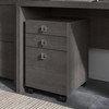 Office by kathy ireland® Echo 3 Drawer Mobile File Cabinet in Charcoal Maple KI60301-03