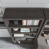 Office by kathy ireland® Echo 5 Shelf Bookcase in Charcoal Maple KI60304-03 B-KI60304-03