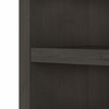 Office by kathy ireland® Echo 5 Shelf Bookcase in Charcoal Maple KI60304-03 B-KI60304-03