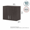 Bush Business Furniture Universal Laundry Room Wall Cabinet with Doors and Shelves LNS428SG-Z B-LNS428SG-Z