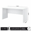 Office by kathy ireland® Echo 60W Bow Front Desk in Pure White KI60105-03 B-KI60105-03