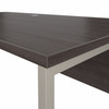 Bush Business Furniture Hybrid 72W x 30D L Shaped Table Desk with Metal Legs HYB026SG B-HYB026SG