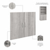 Bush Business Furniture Hybrid Tall 5 Shelf Bookcase with Doors HYB024PG B-HYB024PG