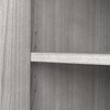 Bush Business Furniture Hybrid Tall 5 Shelf Bookcase with Doors HYB024PG B-HYB024PG