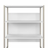 Bush Business Furniture Hybrid Tall Etagere Bookcase in White HYB023WH B-HYB023WH