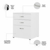 Bush Business Furniture Universal Garage Storage Cabinet with Drawers GAS328WH-Z B-GAS328WH-Z
