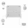 Bush Business Furniture Universal Garage Wall Cabinet with Doors and Shelves GAS428WH-Z B-GAS428WH-Z
