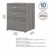 Bush Business Furniture Universal Garage Storage Cabinet with Drawers GAS328PG-Z B-GAS328PG-Z