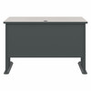 Bush Business Furniture Series A 48W Desk in Slate and White Spectrum WC8448A B-WC8448A