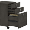 Office by kathy ireland® Echo Bow Front Desk and Credenza with Mobile File Cabinet ECH010CM B-ECH010CM