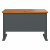 Bush Business Furniture Series A 48W Desk in Natural Cherry and Slate WC57448 B-WC57448