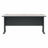 Bush Business Furniture Series A 72W Desk in Slate and White Spectrum WC84872 B-WC84872