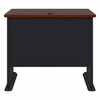 Bush Business Furniture Series A 36W Desk in Hansen Cherry and Galaxy WC90436A B-WC90436A