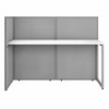 Bush Business Furniture Easy Office 60W 2 Person Cubicle Desk Workstation with 45H Panels EOD460WH-03K B-EOD460WH-03K