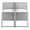 Bush Business Furniture Easy Office 60W 2 Person Cubicle Desk Workstation with 45H Panels EOD460WH-03K B-EOD460WH-03K