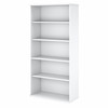 Bush Business Furniture Easy Office 5 Shelf Bookcase in Pure White EO105WH
