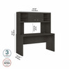 Office by kathy ireland® Echo 60W Credenza Desk with Hutch ECH030CM B-ECH030CM