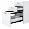Bush Business Furniture Easy Office 3 Drawer Mobile File Cabinet EOF116WH-03 B-EOF116WH-03