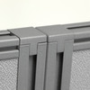Bush Business Furniture Easy Office 60W 2 Person Cubicle Desk with File Cabinets and 66H Panels EODH46SWH-03K B-EODH46SWH-03K