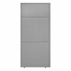 Bush Business Furniture Easy Office 60W Cubicle Desk with File Cabinet and 66H Closed Panels Workstation EODH26SWH-03K B-EODH26SWH-03K