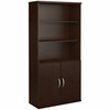 Bush Business Furniture Series C 36W 5 Shelf Bookcase with Doors SRC103MR