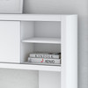 Office by kathy ireland® Echo L Shaped Desk with Hutch in Pure White ECH031PW B-ECH031PW