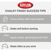 Krylon CHALKY FINISH 12 Oz. Ultra Matte Chalk Spray Paint, Misty Gray K04102007 771271