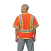 Kishigo 3XL Class 3 High Visibility Vest, Orange 1243-3X