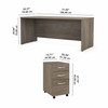 Bush Business Furniture Studio C 72W x 30D Office Desk with Mobile File Cabinet STC013MHSU B-STC013MHSU