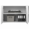 Bush Business Furniture Studio A 60W Computer Desk with Mobile File Cabinet and Low Storage Cabinet STA006WHSU B-STA006WHSU