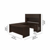 Bush Business Furniture Studio C 72W x 36D U Shaped Desk with Hutch and Mobile File Cabinet STC003BWSU B-STC003BWSU