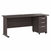 Bush Business Furniture Studio A 72W Computer Desk with 3 Drawer Mobile File Cabinet STA004SGSU