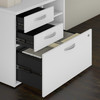 Bush Business Furniture Studio C Office Storage Cabinet with Drawers and Shelves SCF130WHSU B-SCF130WHSU