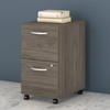 Bush Business Furniture Studio C 2 Drawer Mobile File Cabinet in Modern Hickory SCF116MHSU