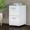 Bush Business Furniture Studio C 2 Drawer Mobile File Cabinet in White SCF116WHSU