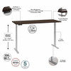 Move 60 Series by Bush Business Furniture 72W x 30D Electric Height Adjustable Standing Desk M6S7230BWSK B-M6S7230BWSK